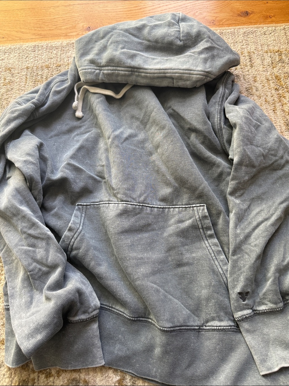American Eagle Outfitters Olive Green Super Soft Pullover Hoodie